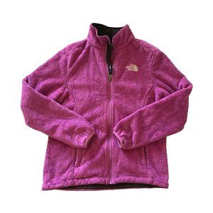 The North Face Women’s Fuchsia Magenta Fleece Full Zip Jacket Sz Medium